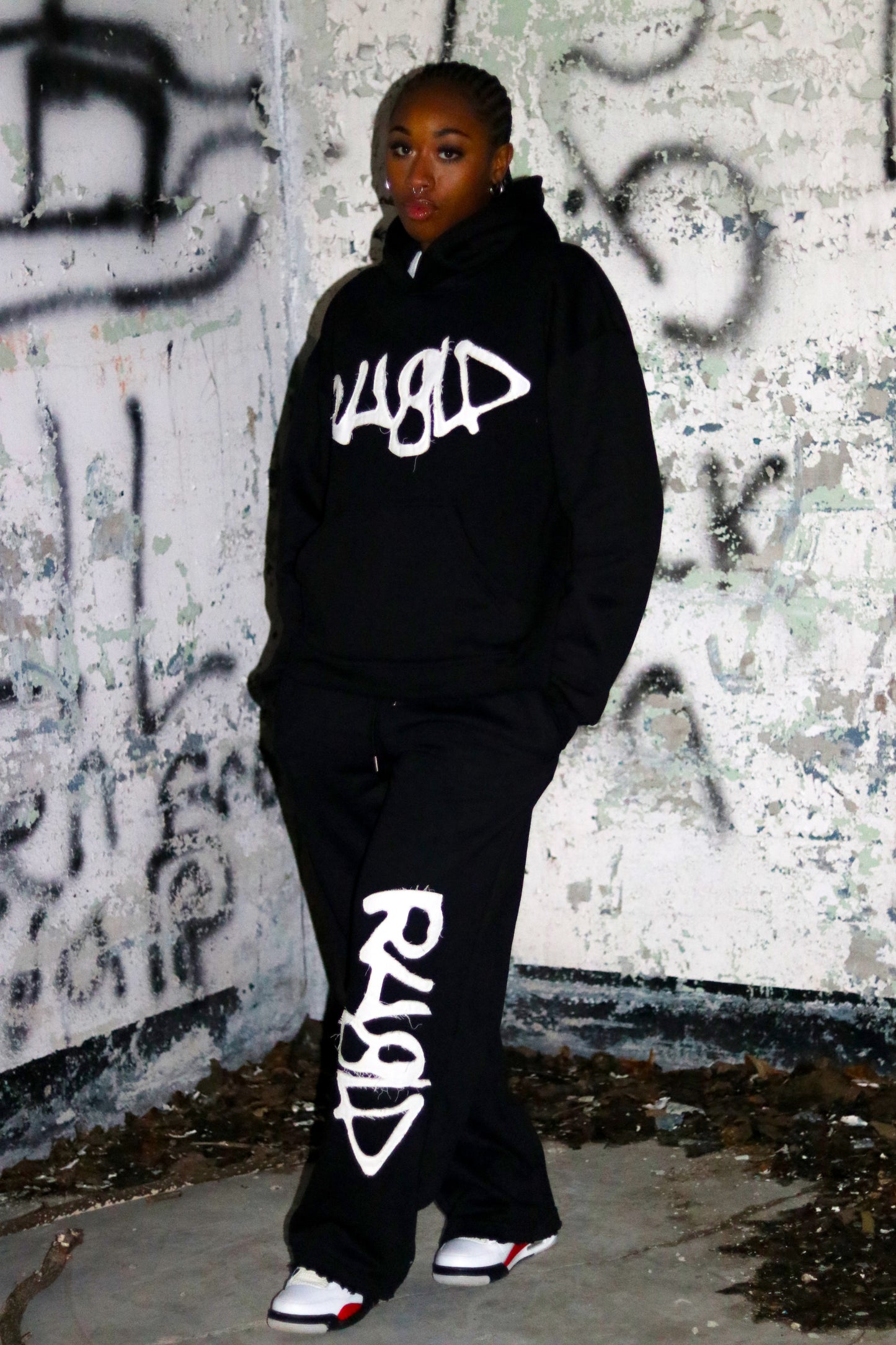 Distressed Sweatsuit